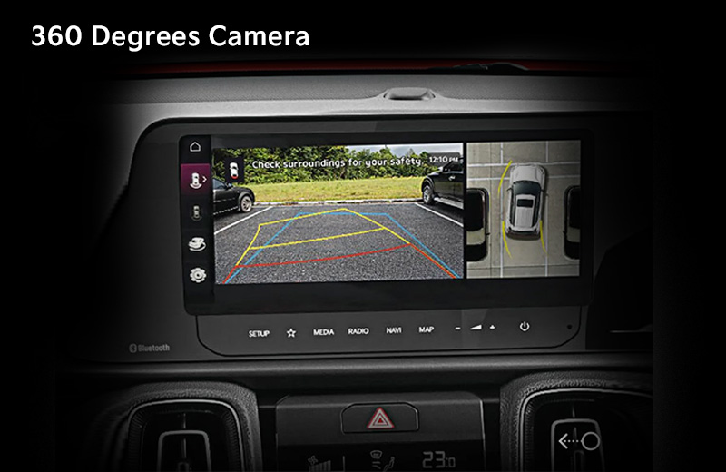 Kia Sonet 360 degree camera system
